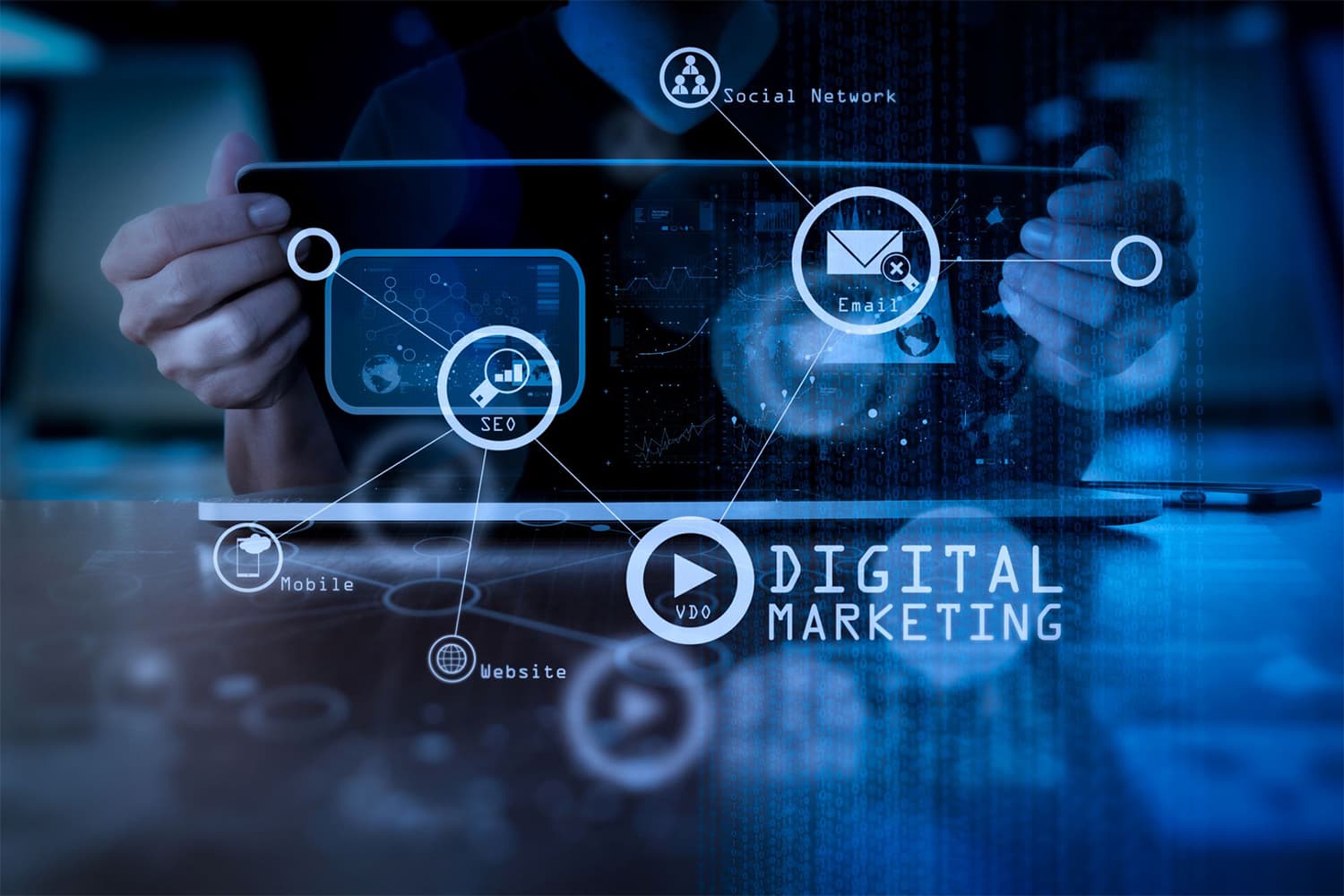 Digital marketing service visual